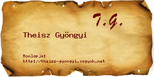 Theisz Gyöngyi névjegykártya