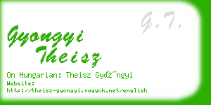 gyongyi theisz business card